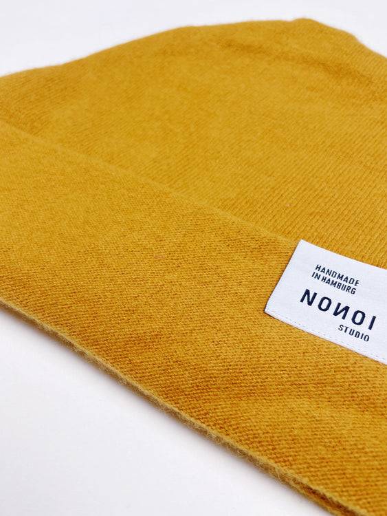 Nonoi Studio SENFGELBE MÜTZE "CILLO" AUS KASCHMIR // UNISEX