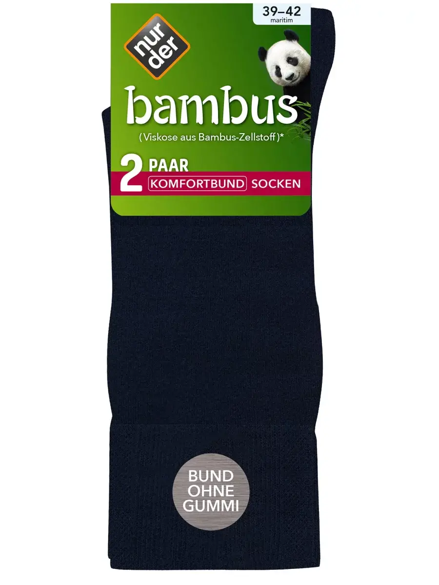 Nur Die 2-Pack Socke Bambus Komfort - maritim - Größe 39-42
