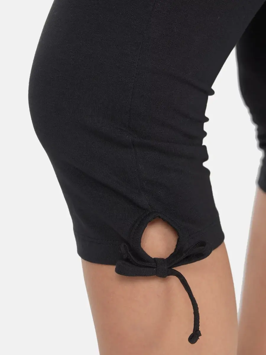 Nur Die Baumwoll Capri - Relax & Go - Schwarz - Größe 36-38