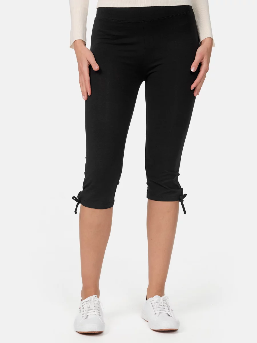 Nur Die Baumwoll Capri - Relax & Go - schwarz - Größe 36-38