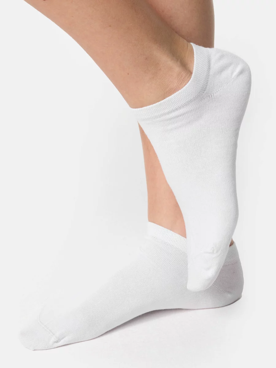 Nur Die Bio Baumwolle GOTS Sneaker 2er Pack - Weiß - Größe 39-42