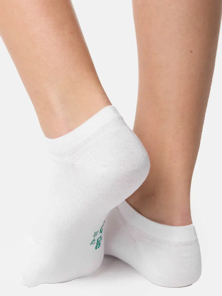 Nur Die Bio Baumwolle GOTS Sneaker 2er Pack - Weiß - Größe 39-42