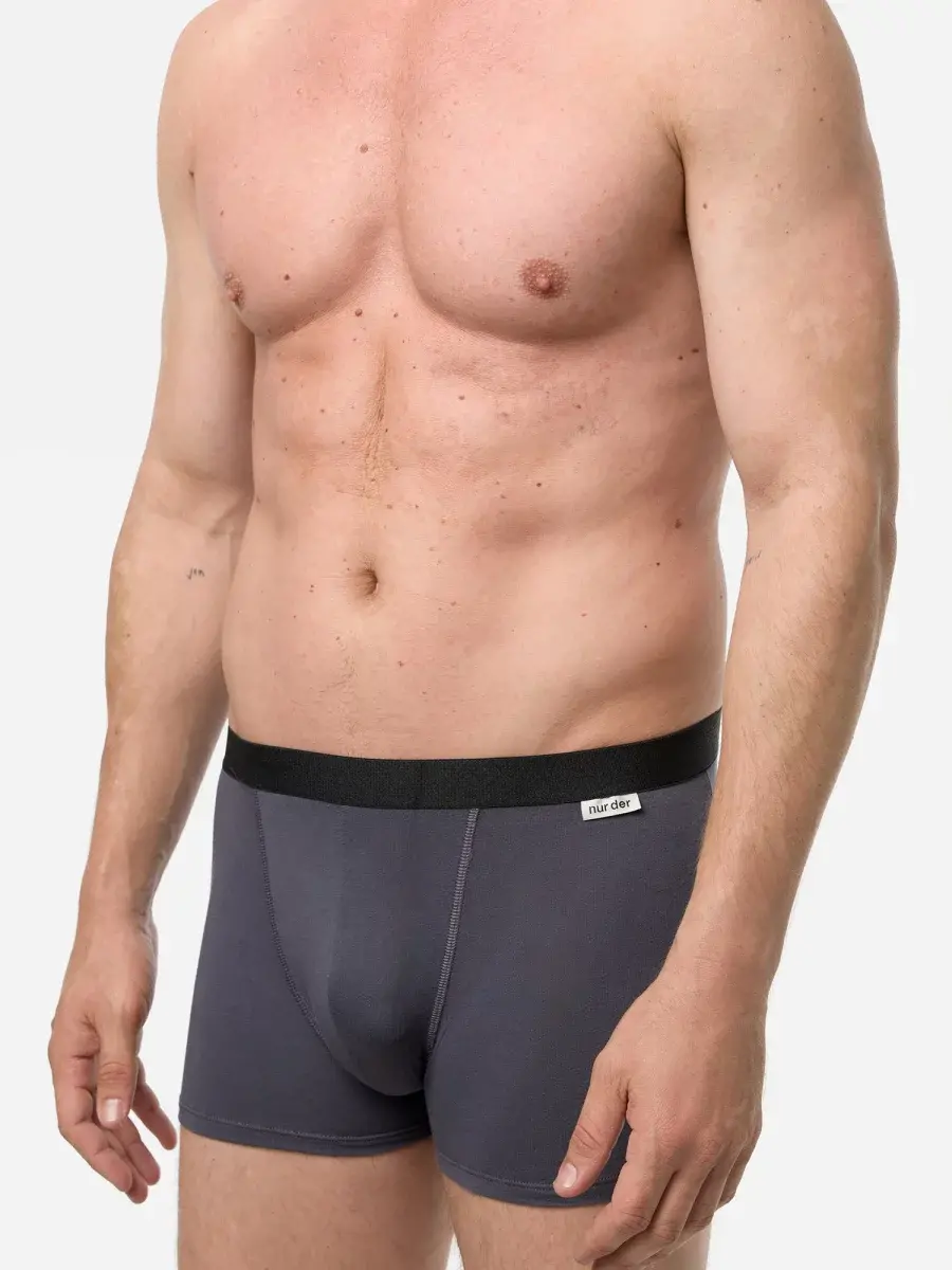 Nur Die Boxer Cotton Strech 3er Pack - Navy/graumelange/grau - Größe 8 | XXL | 56