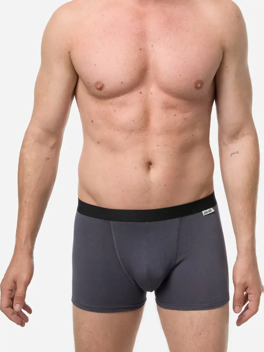 Nur Die Boxer Cotton Strech 3er Pack - navy/graumelange/grau - Größe 8 | XXL | 56