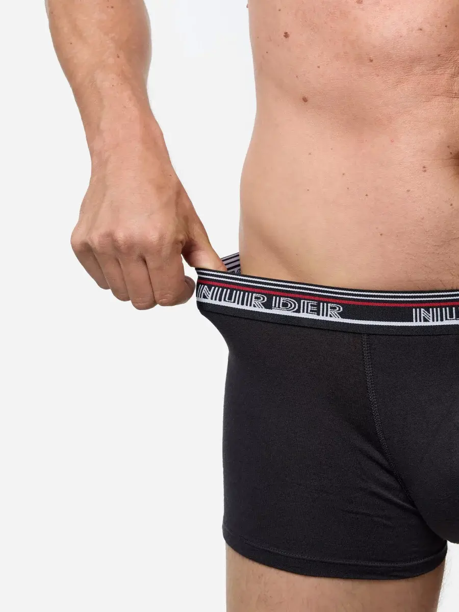 Nur Die Boxer Powerful 3er Pack - Schwarz - Größe 6 | L | 52