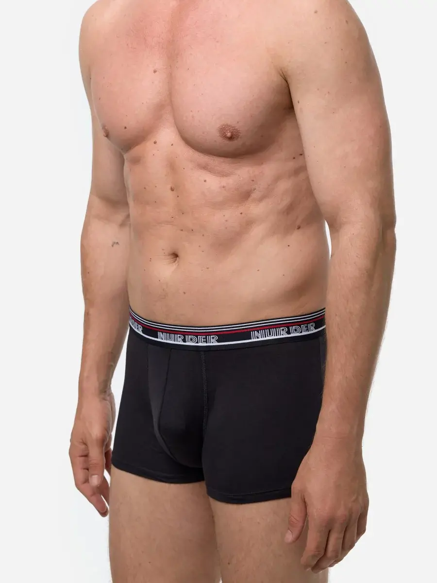 Nur Die Boxer Powerful 3er Pack - Schwarz - Größe 6 | L | 52