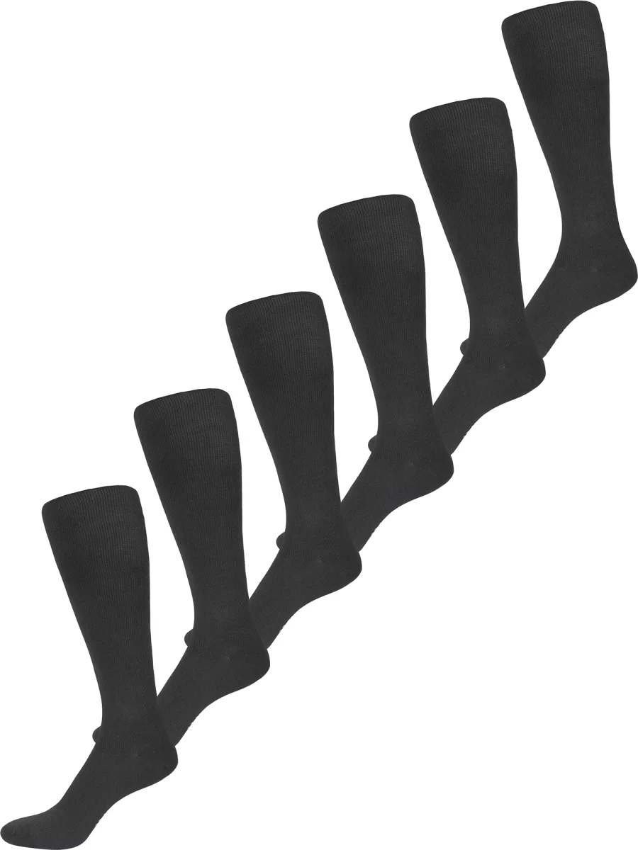 Nur Die Knie Fit & Vital 6er Pack - anthrazitmelange - Größe 42-44