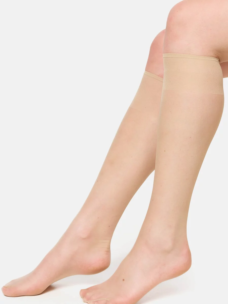 Nur Die Kniestrümpfe Seidenfein 15 DEN - Teint - One Size