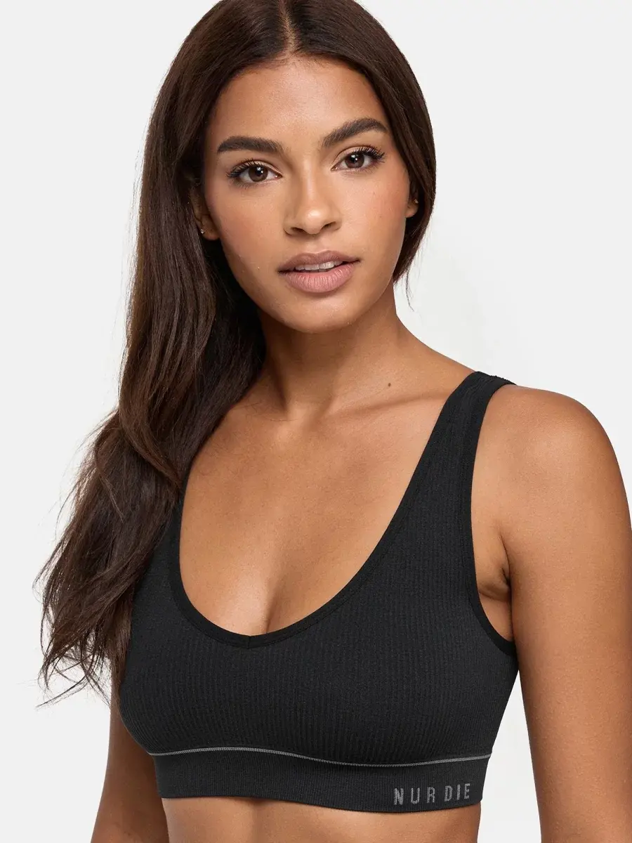 Nur Die Bustier 2-Pack Retro - Schwarz - Größe 46-48