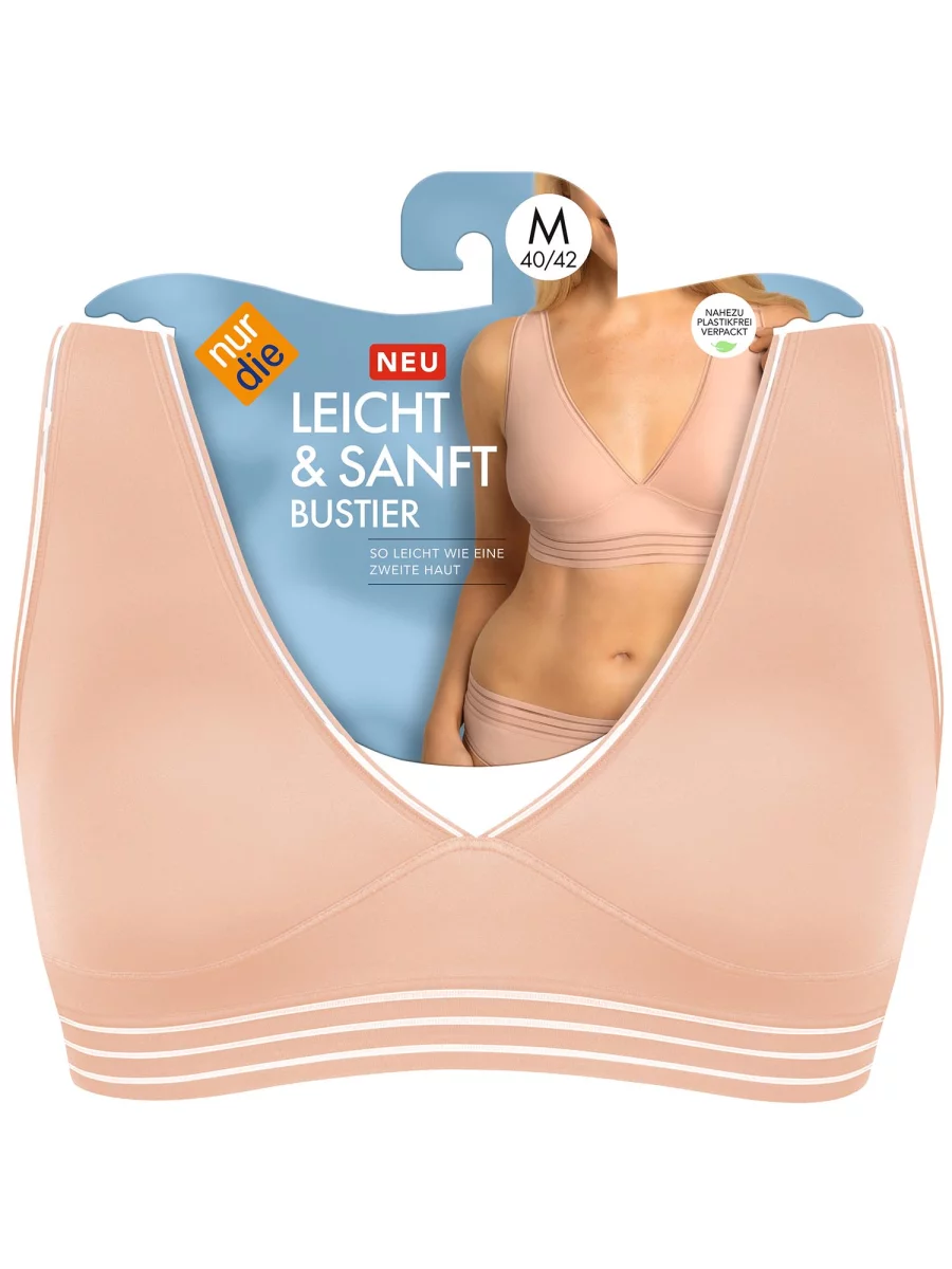 Nur Die Bustier Leicht & Sanft - rose - Größe 40-42