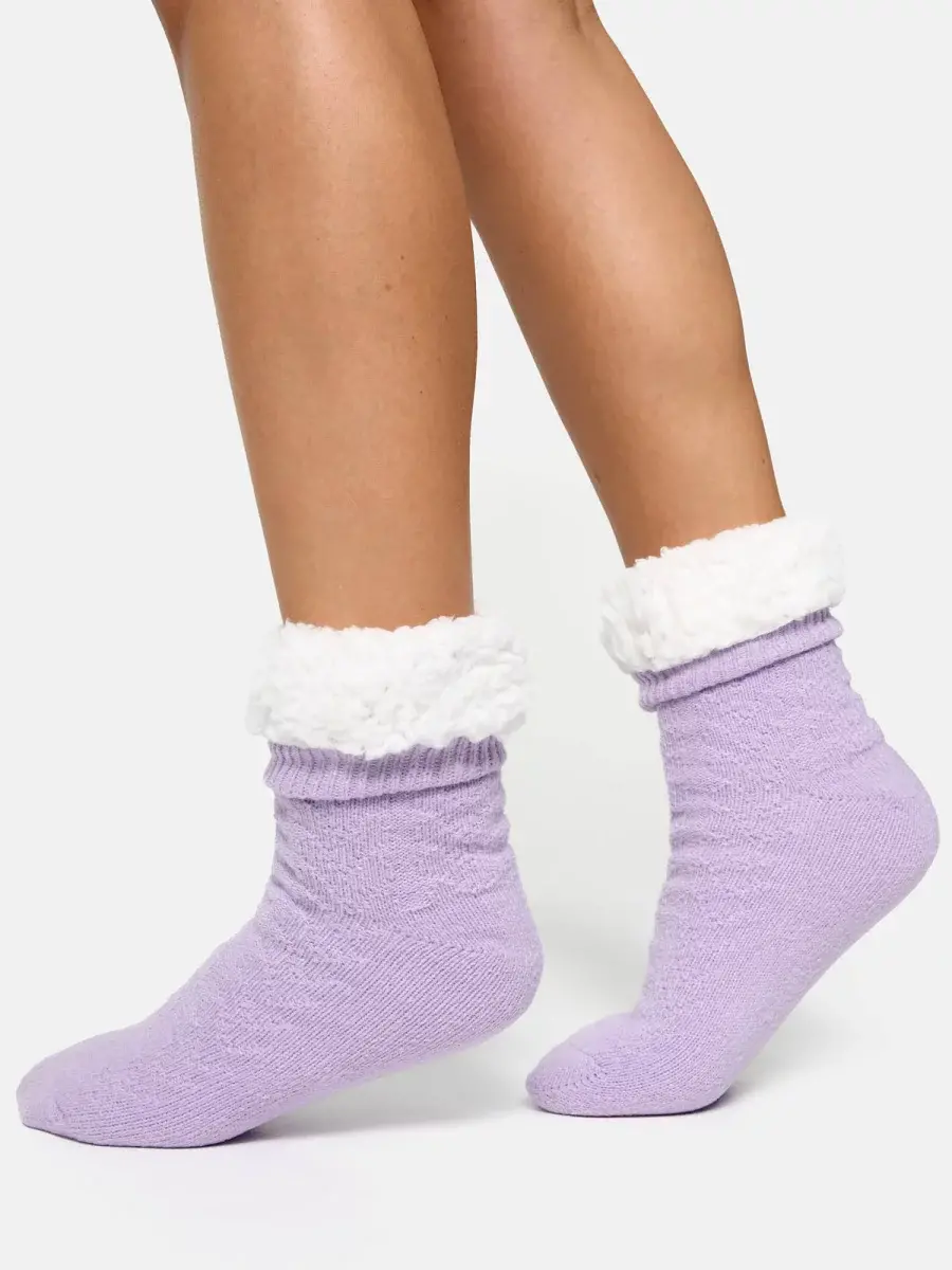 Nur Die Flausch Socke - Flieder - Größe 40-41