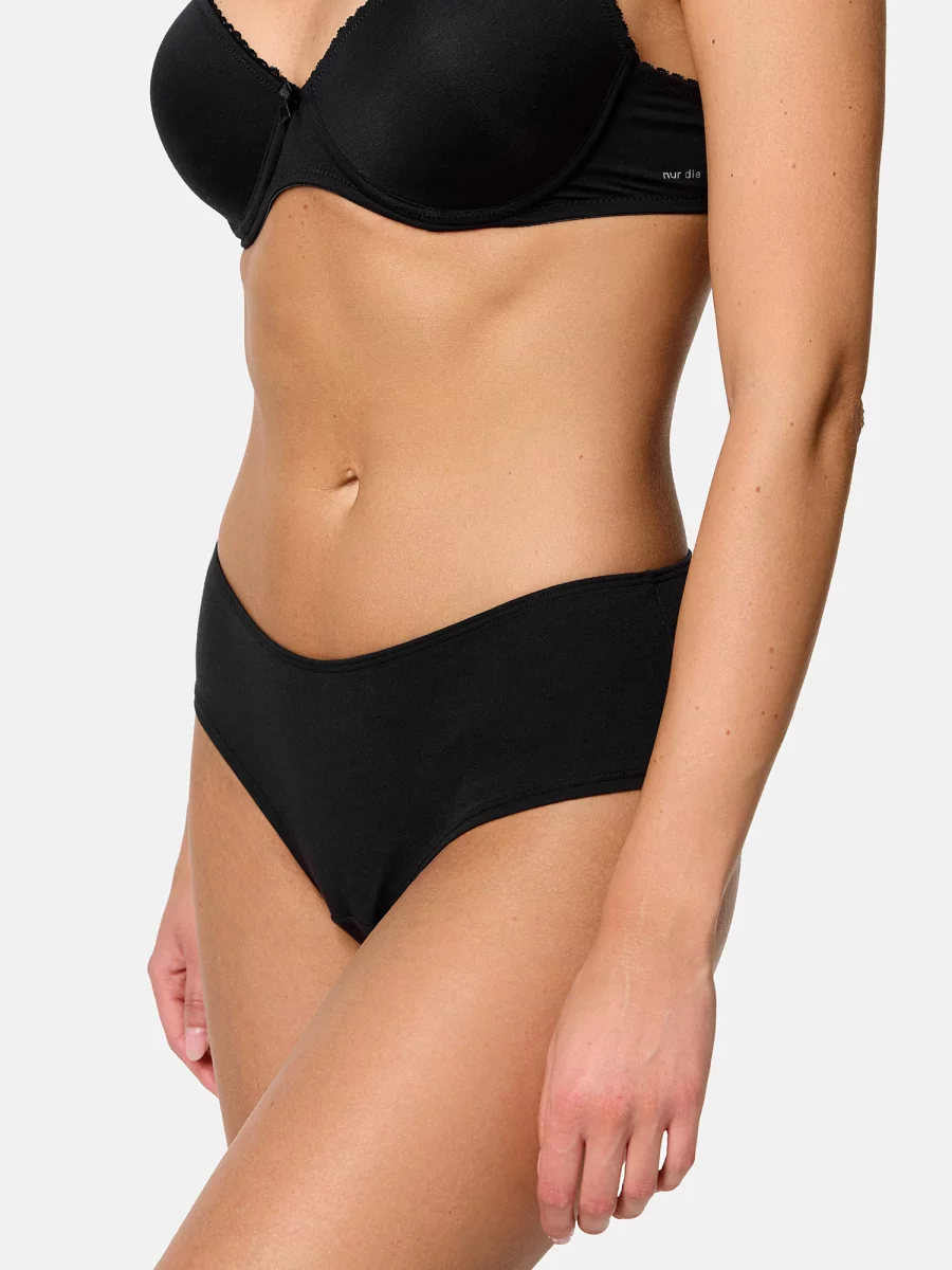 Nur Die Hipster Slip 2er Pack - Schwarz - Größe 40-42