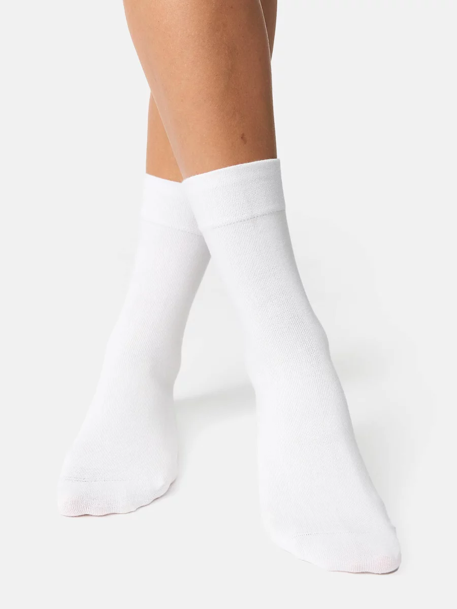 Nur Die Komfortbundsocke 98% Baumwolle - weiß - 35-38