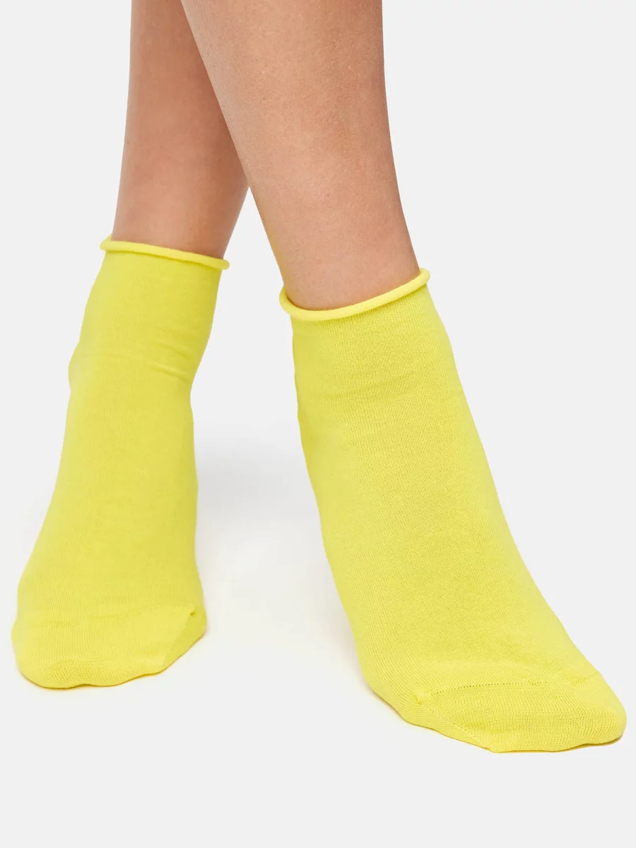 Nur Die Kurzsocken Colourful - gelb - Größe 35-38
