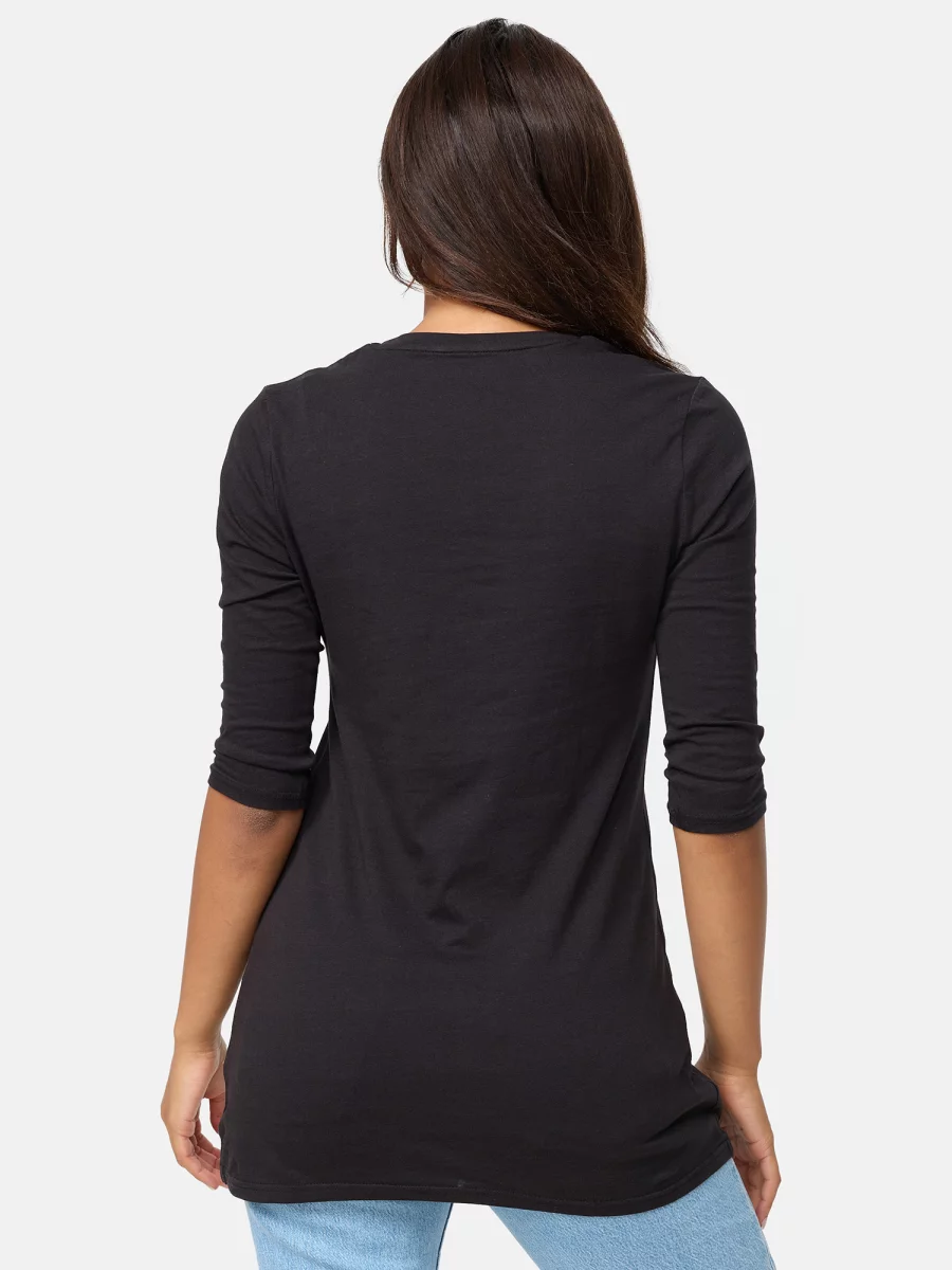 Nur Die Long-Shirt - Relax & Go - Schwarz - Größe 48-50