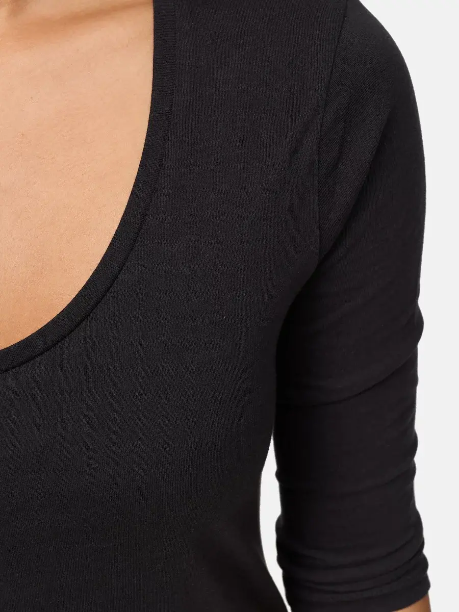 Nur Die Long-Shirt - Relax & Go - Schwarz - Größe 48-50