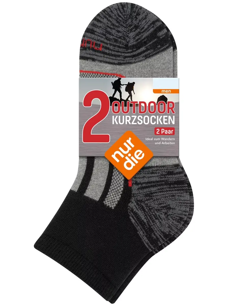 Nur Die Outdoor Kurzsocken 2er Pack