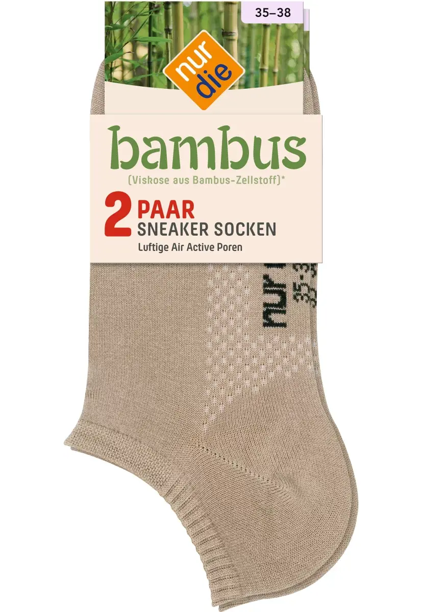 Nur Die Sneakersocken 2-Pack Bambus¹