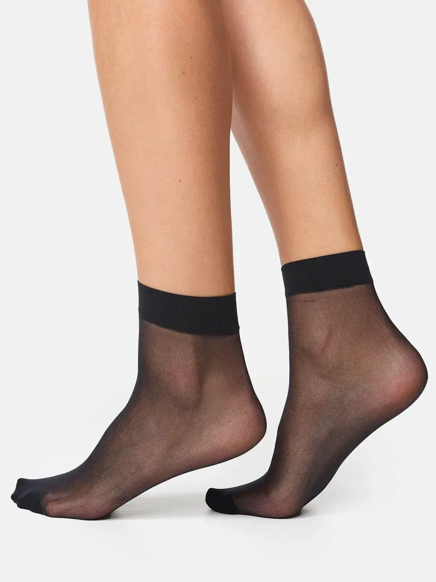 Nur Die Söckchen 20 DEN 2er Pack - Schwarz - One Size