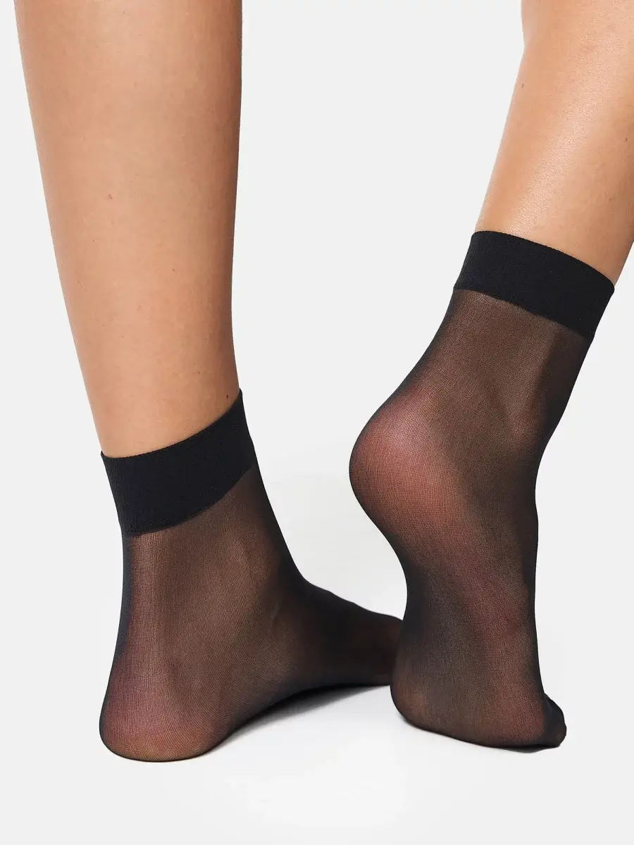 Nur Die Söckchen 20 DEN 2er Pack - Schwarz - One Size