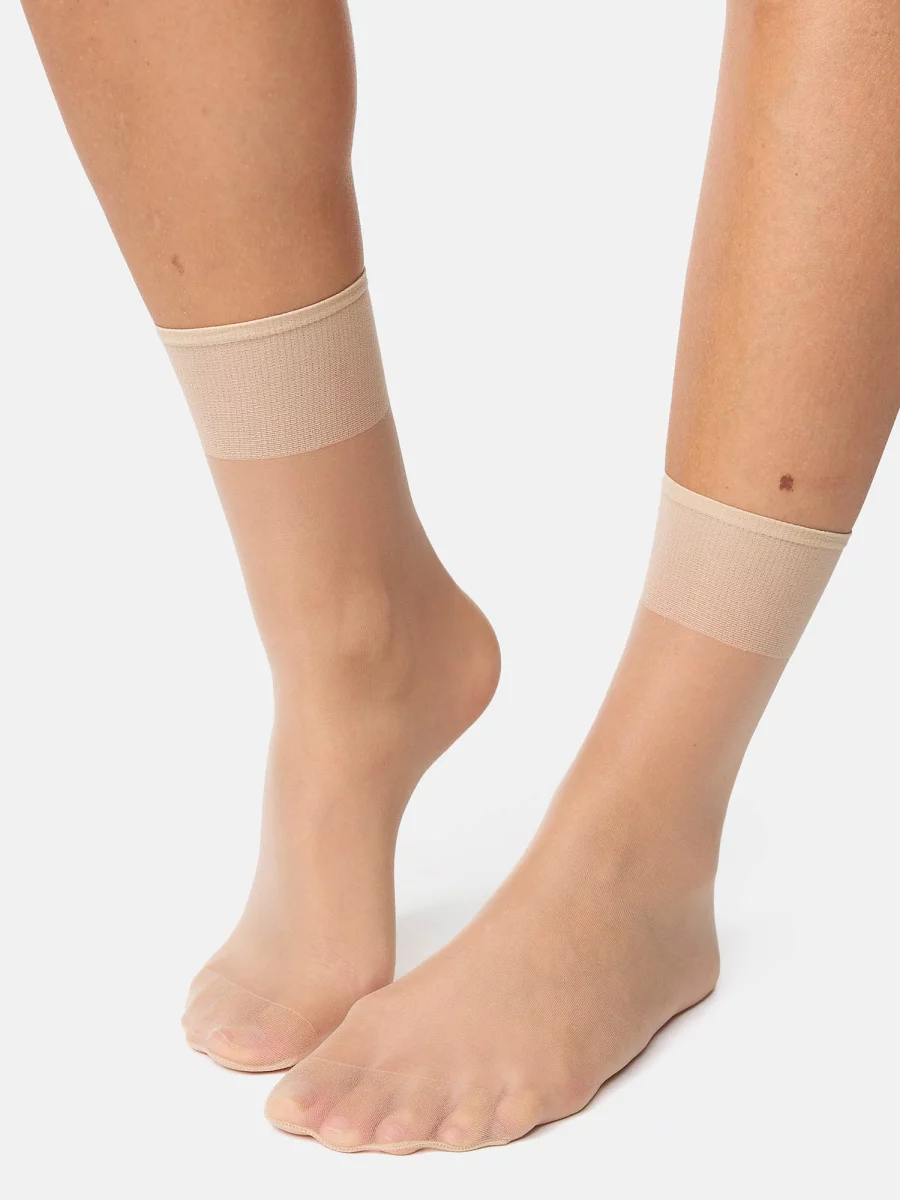 Nur Die Söckchen Seidenfein 15 DEN - teint - one size