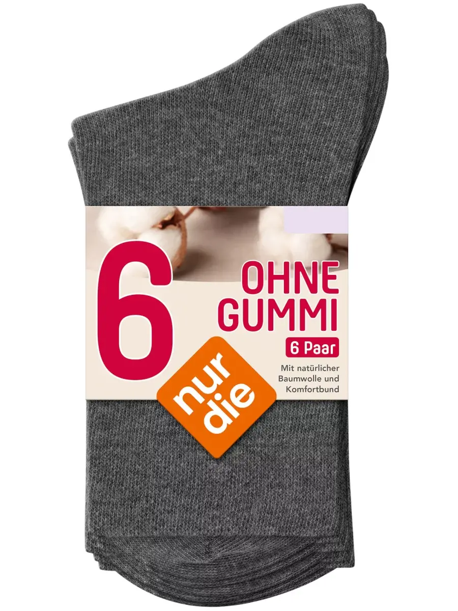Nur Die Socke Ohne Gummi 6er Pack