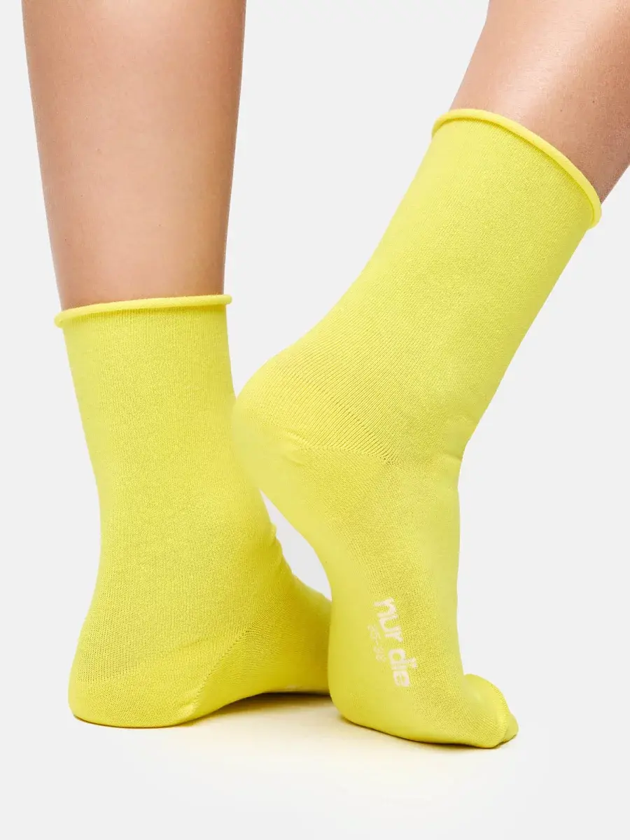 Nur Die Socken Colourful - Gelb - Größe 39-42