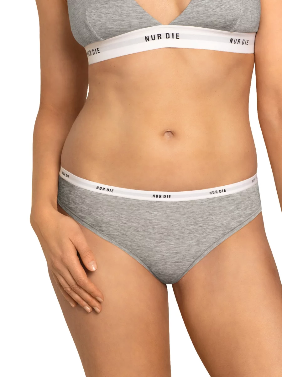 Nur Die Soft Slip - graumelange - Größe 40-42