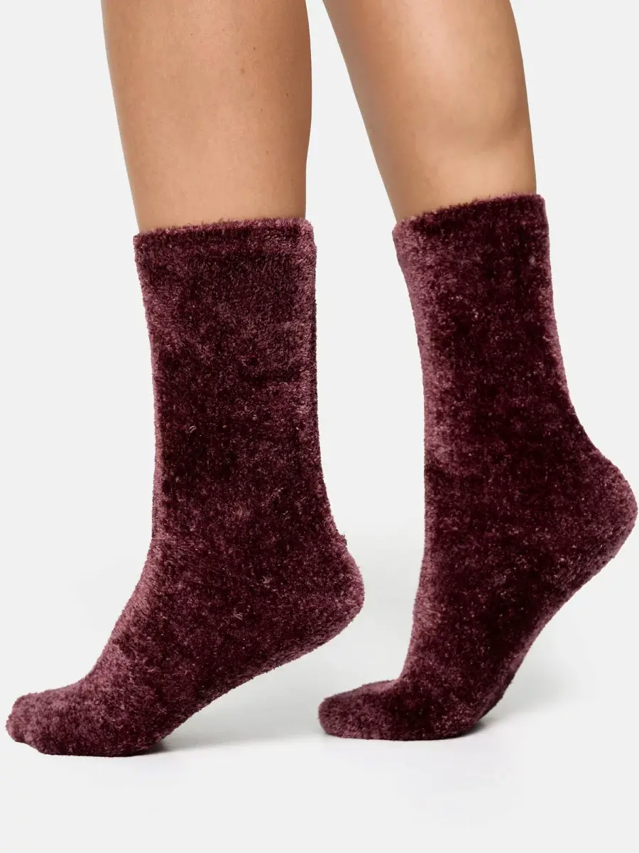 Nur Die Supersoft Socke 2.0 - Bordeaux - Größe 35-38