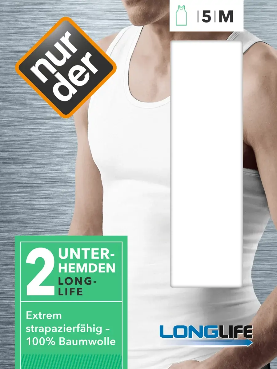 Nur Die Unterhemd LONGLIFE 2er Pack