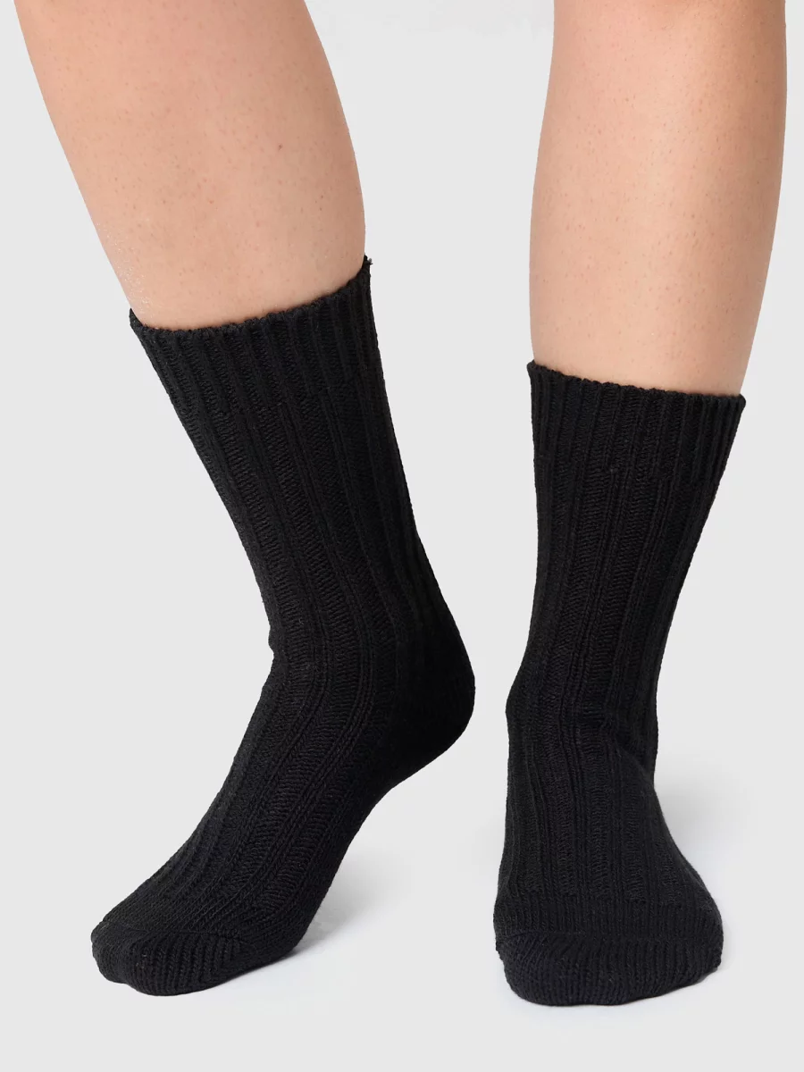 Nur Die Weich & Warm Socke - Schwarz - Größe 35-38