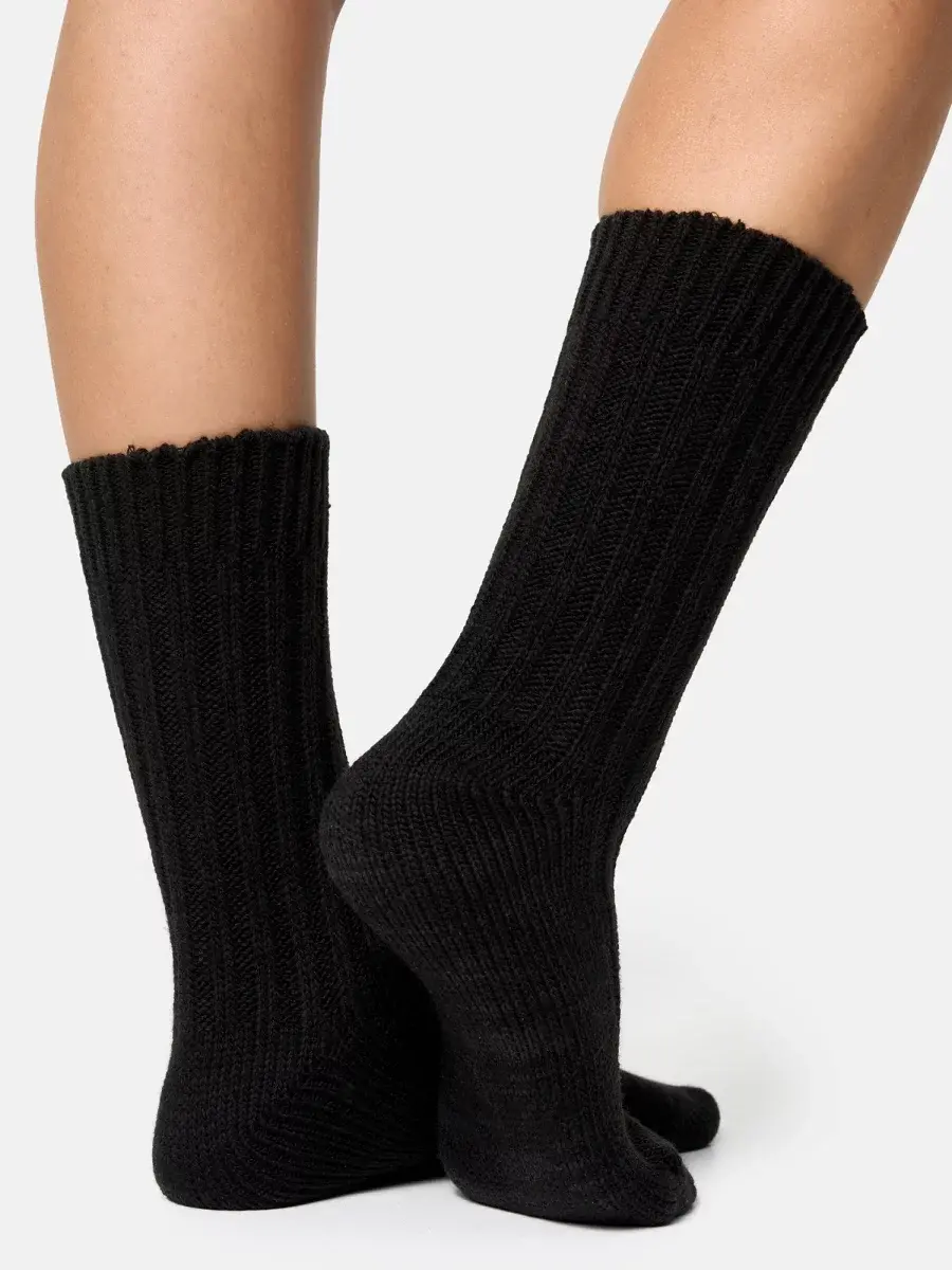 Nur Die Weich & Warm Socke - Schwarz - Größe 35-38