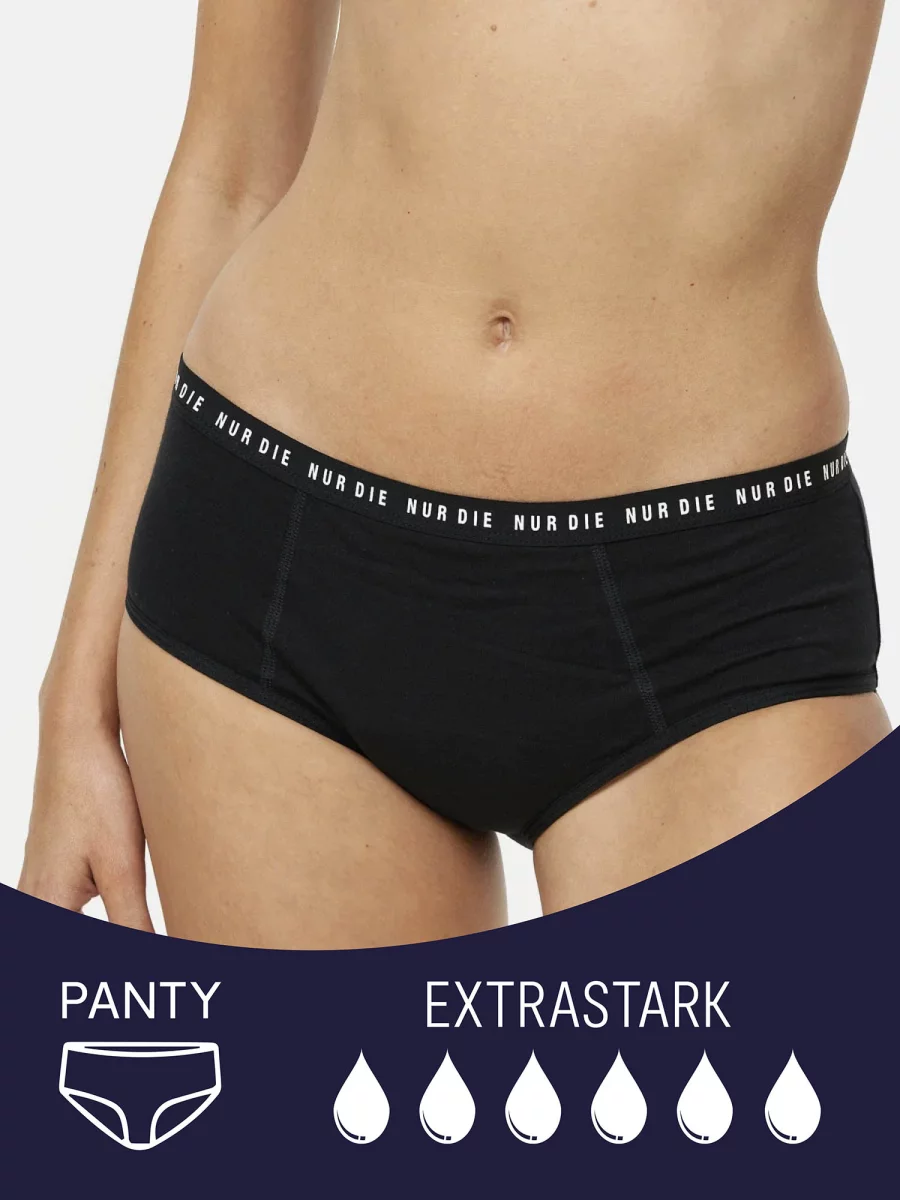 Nur Die Periodenunterwäsche Alles Geregelt Panty extrastark - schwarz - Größe 44-46