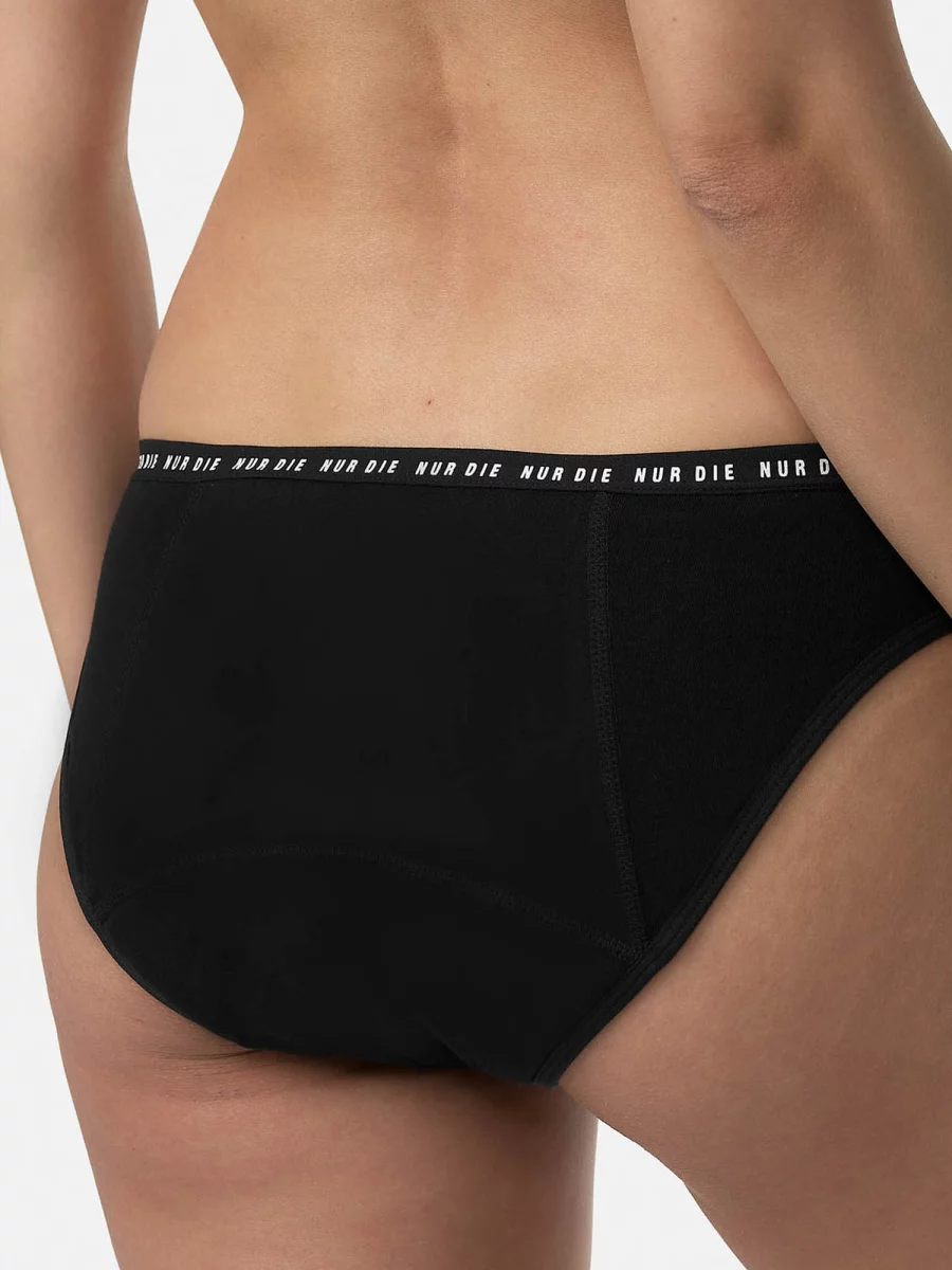 Nur Die Periodenunterwäsche Alles Geregelt Slip Extrastark - Schwarz - Größe 32-34