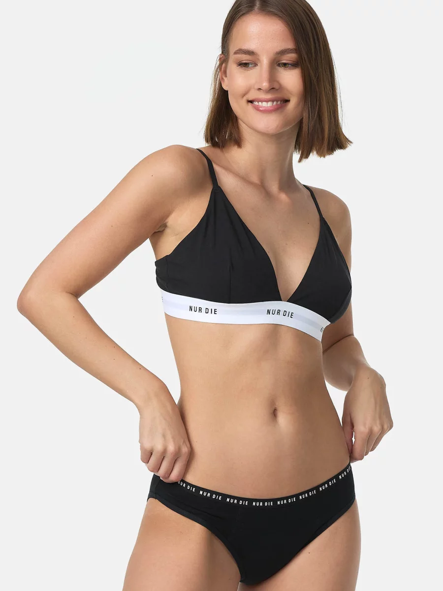 Nur Die Probierpack Periodenunterwäsche Alles Geregelt Slip Mittelstark + Extrastark - Schwarz - Größe 32-34