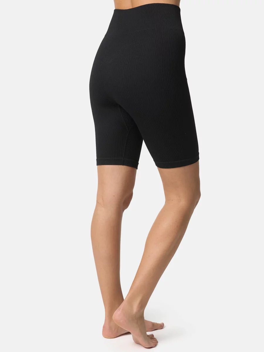 Nur Die Radler Shorts In Ripp-Optik - Schwarz - Größe 44-46