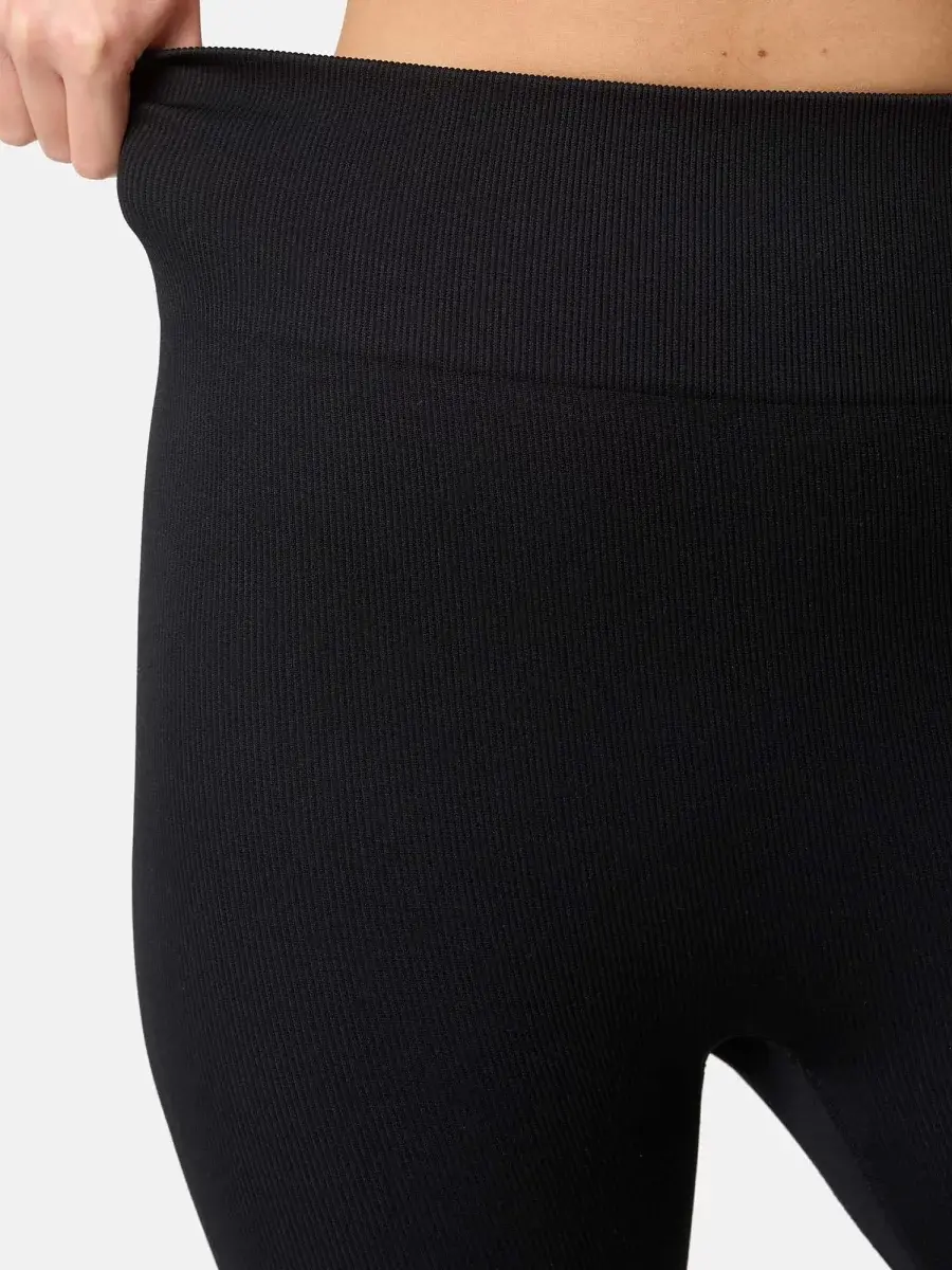 Nur Die Radler Shorts In Ripp-Optik - Schwarz - Größe 44-46