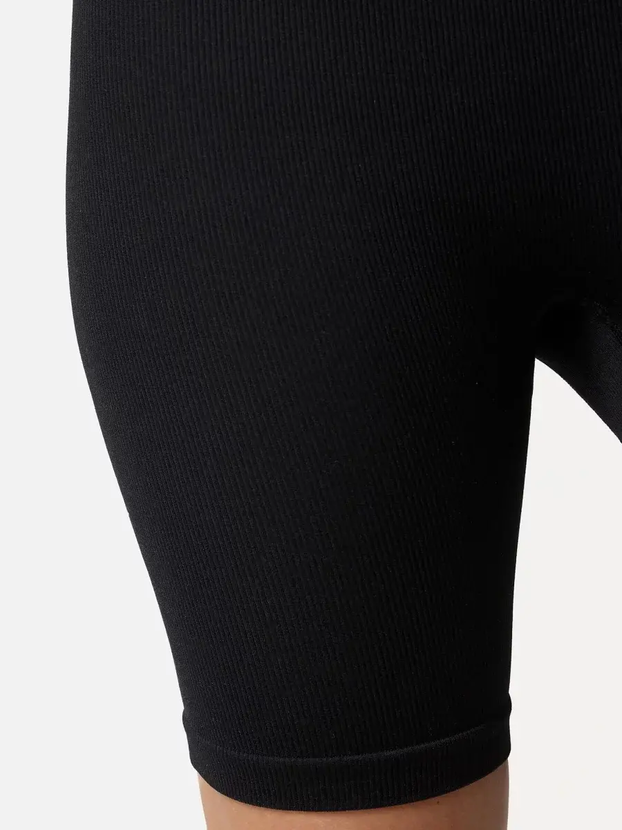 Nur Die Radler Shorts In Ripp-Optik - Schwarz - Größe 44-46