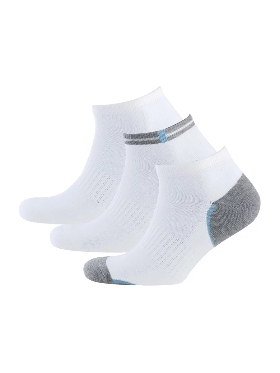 Nur Die Sneaker Socken Sport 3er Pack - weiß - Größe 39-42