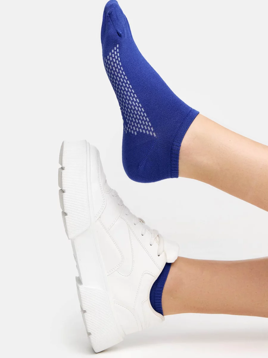 Nur Die Sneakersocke Bambus¹ - Ultramarine - Größe 35-38