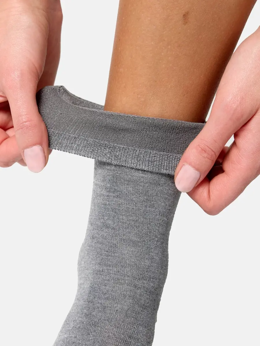 Nur Die Socke Komfort Bund Bambus¹ - Hellgraumelange - 35-38