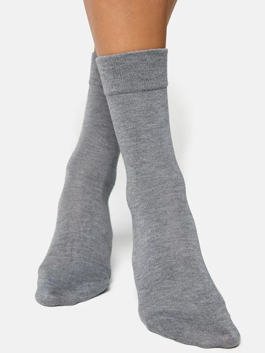 Nur Die Socke Komfort Bund Bambus¹ - hellgraumelange - 35-38