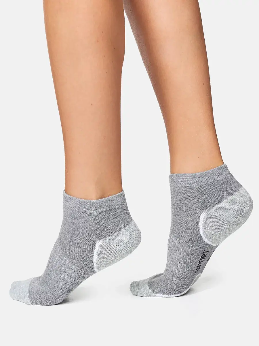 Nur Die Sport Sneaker 3er Pack - Graumelange - Größe 35-38