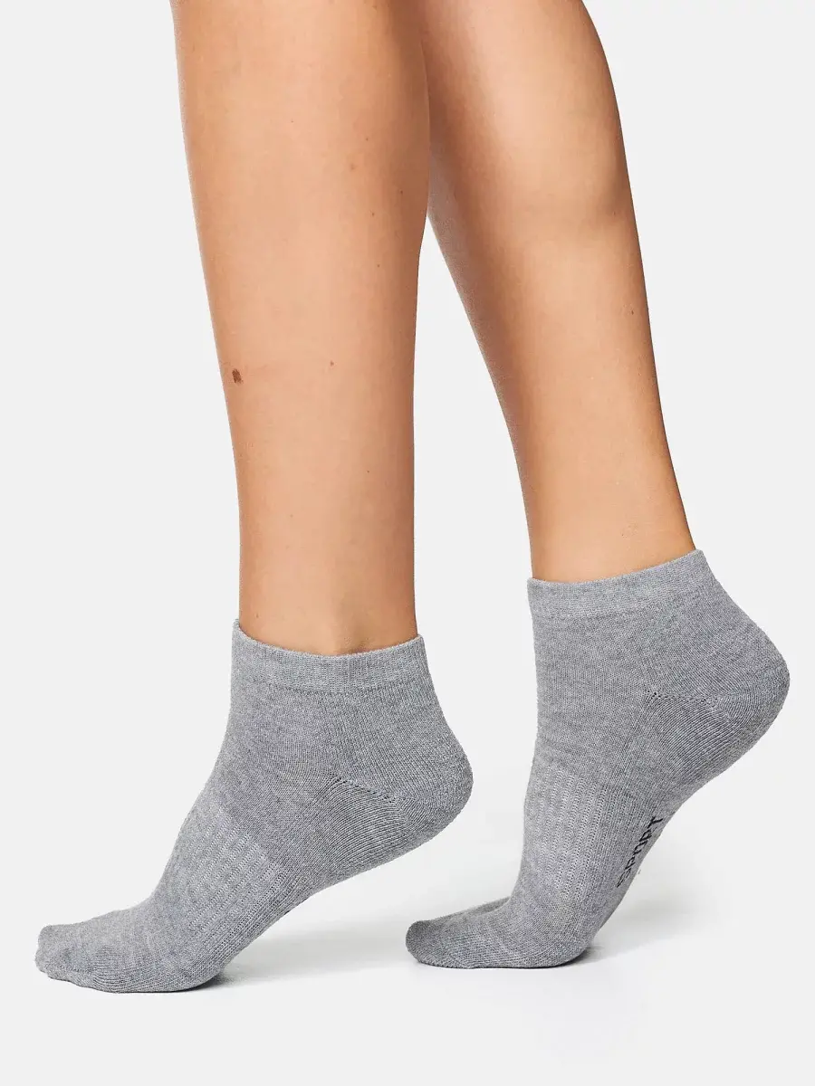 Nur Die Sport Sneaker 3er Pack - Graumelange - Größe 35-38