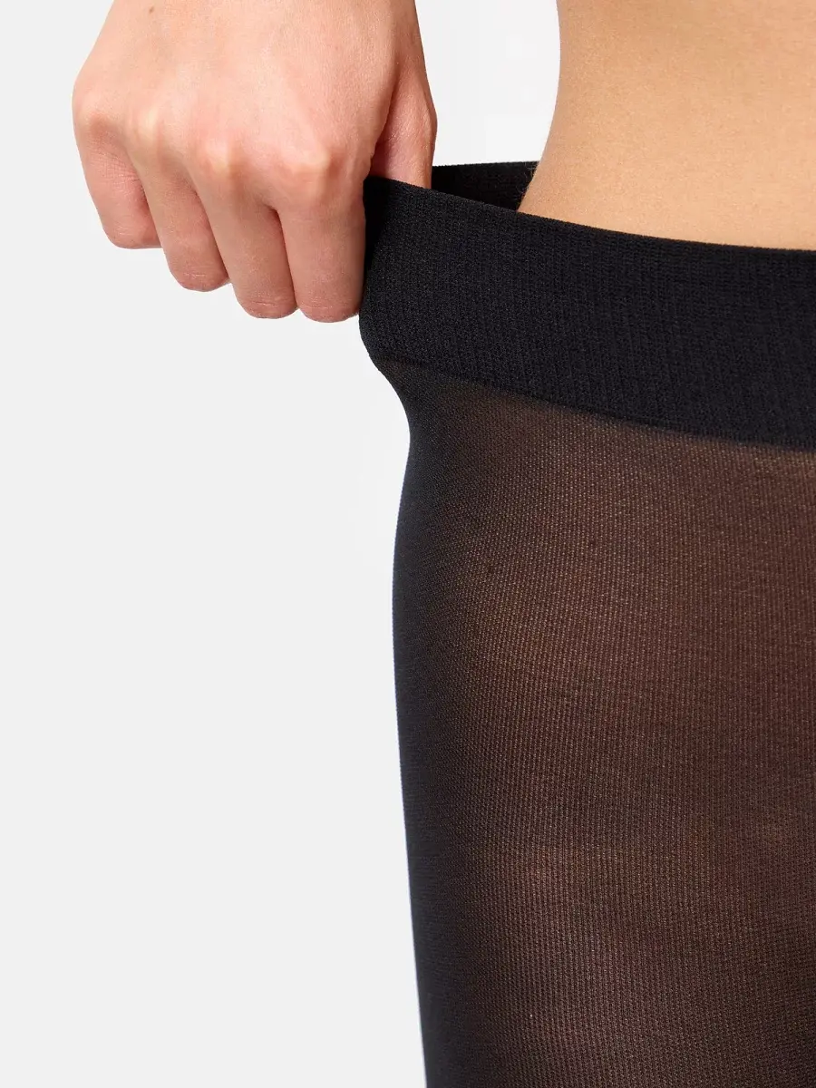 Nur Die Strumpfhose Glitzer 25 DEN - Schwarz - Größe 42-44