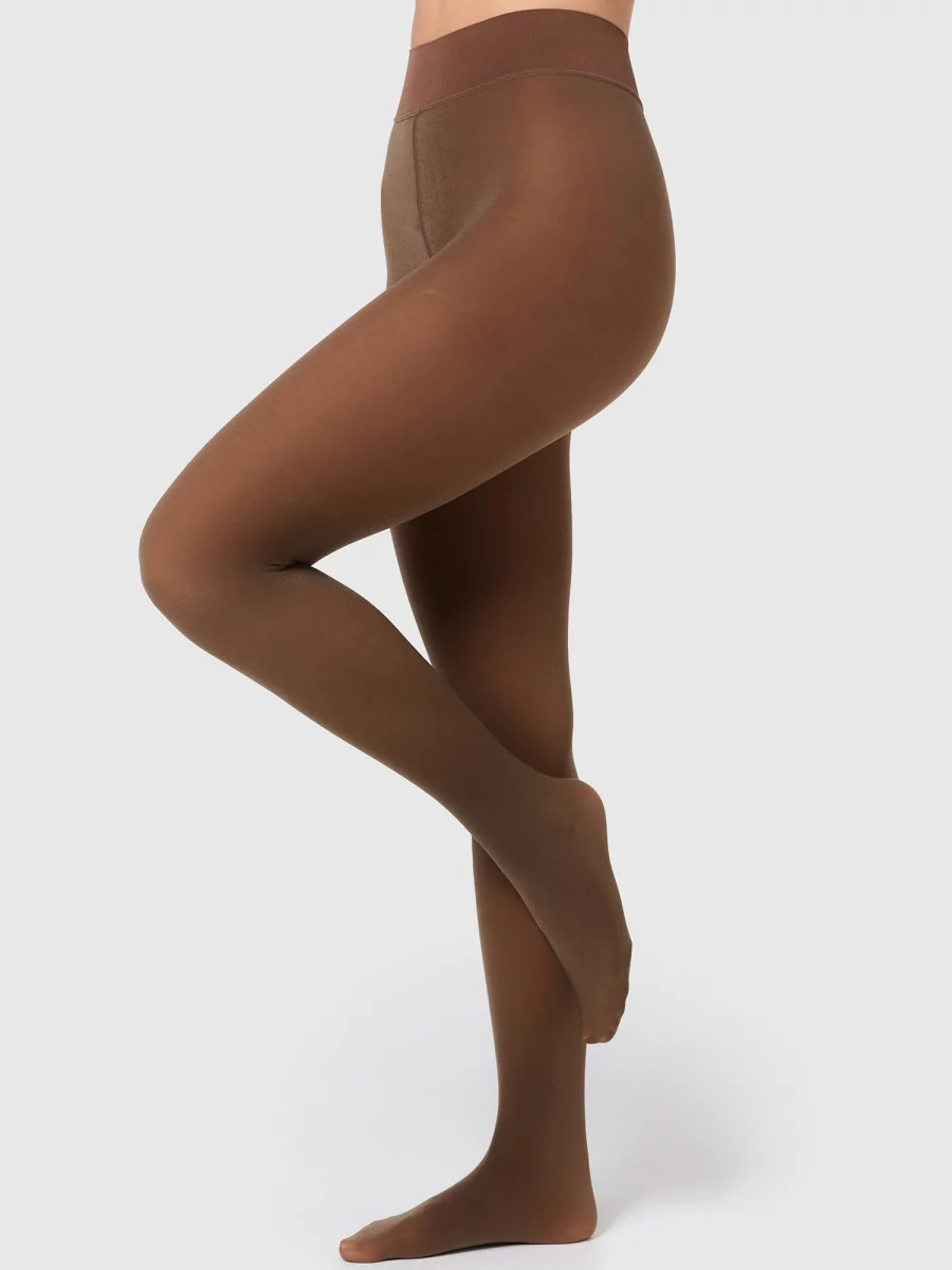 Nur Die Strumpfhose Warm & Transparent Strapazierfähig 80 DEN - Braun - Größe 40-44
