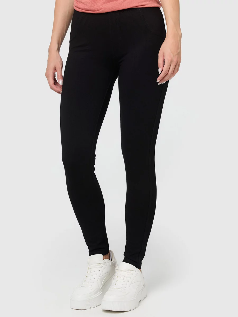 Nur Die Treggings Pure Black - Relax & Go - Schwarz - Größe 44-46