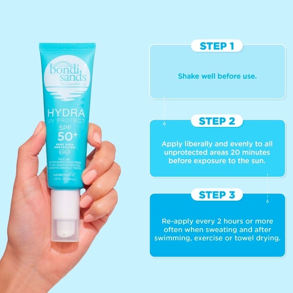 Bondi Sands Hydra UV Protect SPF 50+ Face Gel 50ml