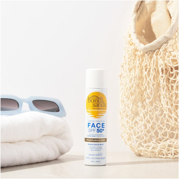 Bondi Sands SPF50 Aerosol Fragrance Free Mist Spray 160g