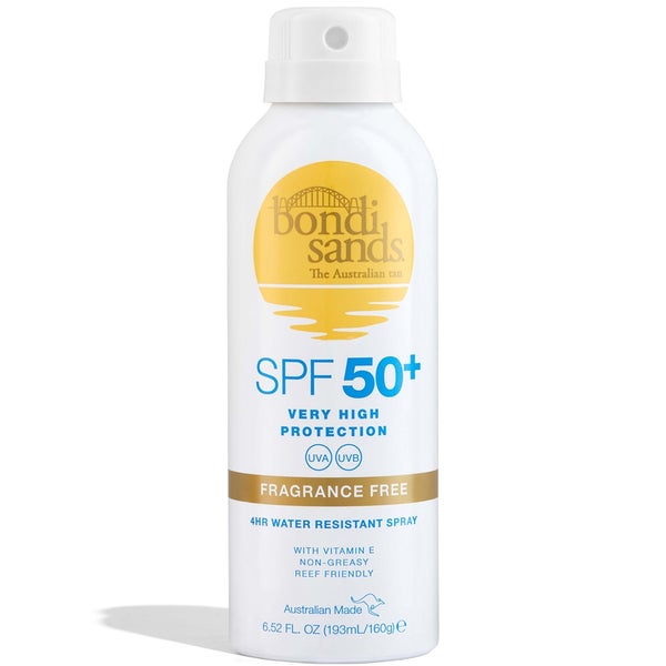Bondi Sands SPF50 Aerosol Fragrance Free Mist Spray 160g